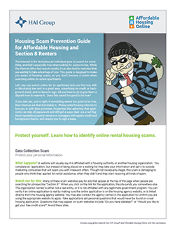 Housing Scam Prevention Guide Poster