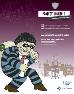 Protect Yourself from Housing Scams Poster